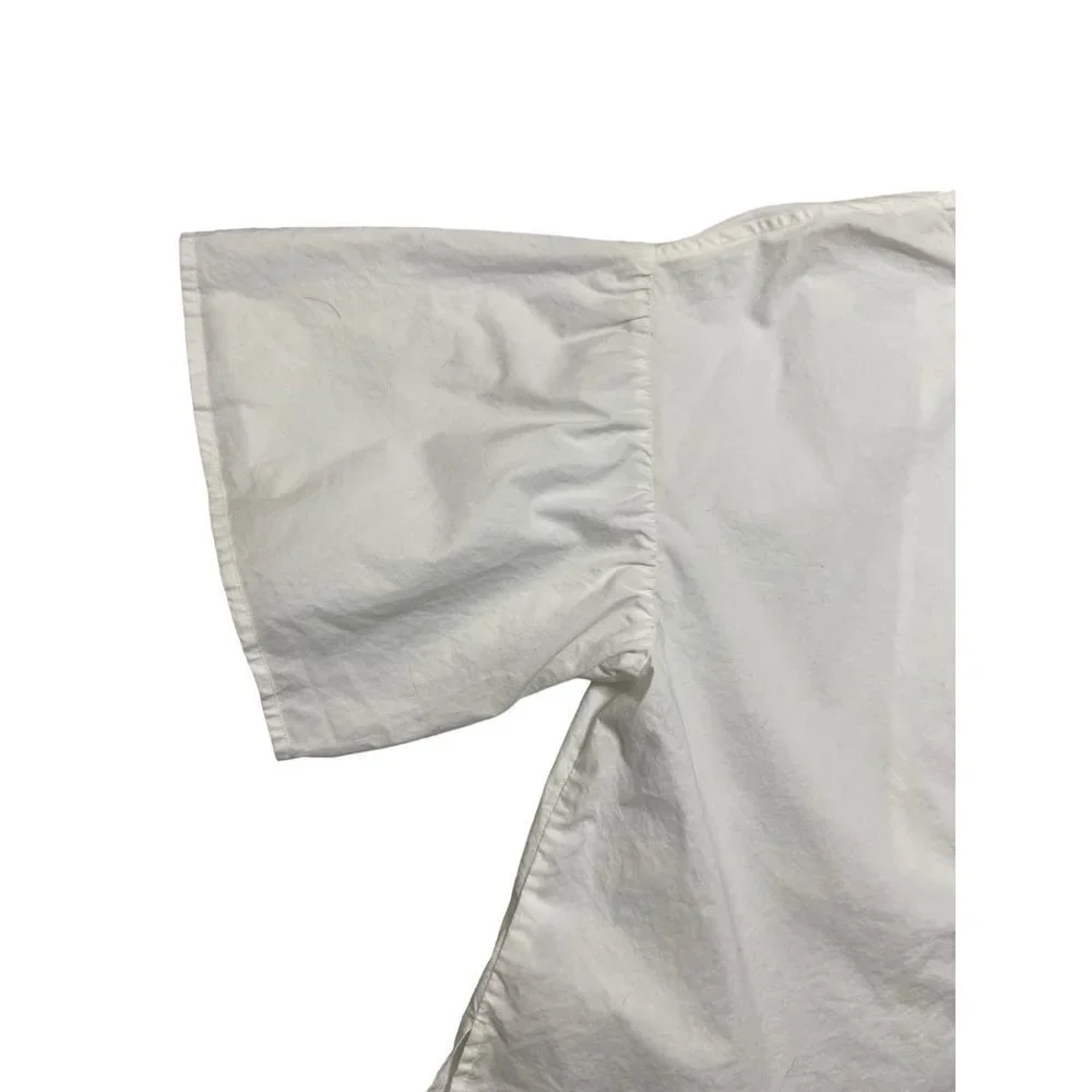 A.L.C. Kyrie White Cotton Top-sz 10 - Picture 7 of 12